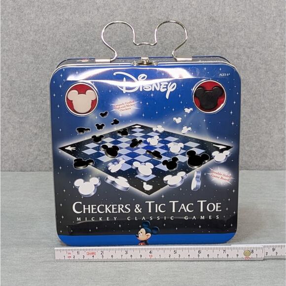 Vintage Disney Mickey Mouse Checkers Tic Tac Toe Classic Games Complete - Picture 11 of 11